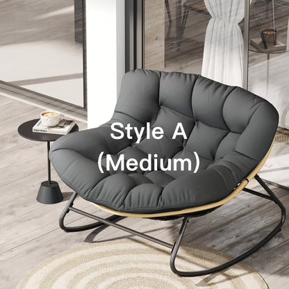 Indoor Outdoor Egg Rocker 450/550lbs | Thick Padded Cushion Adjustable Backrest