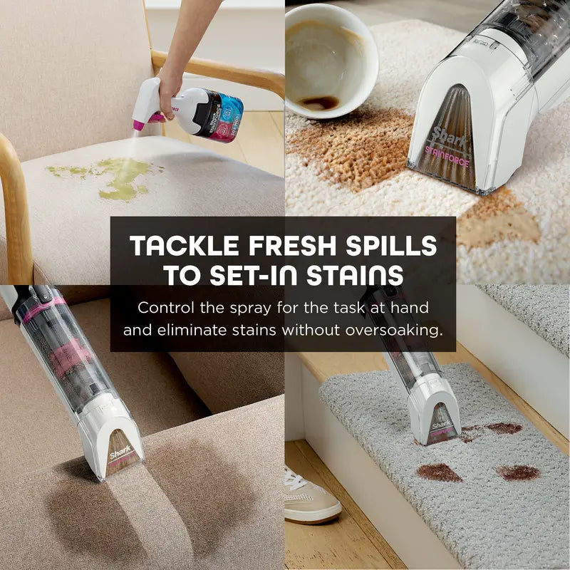 💪Handheld Spot & Stain Cleaner with Storage Caddy & Crevice Tool - HX101