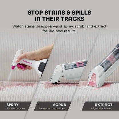 💪Handheld Spot & Stain Cleaner with Storage Caddy & Crevice Tool - HX101