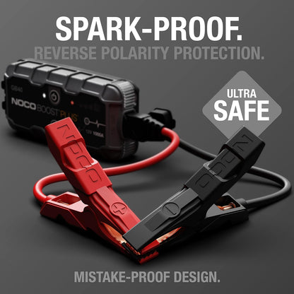 Boost GB40 1000A UltraSafe Jump Starter – 6.0L Gas / 3.0L Diesel, Power Bank