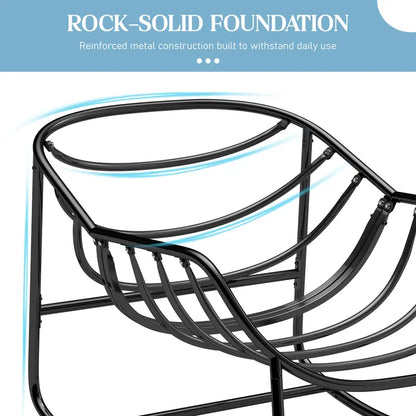 Indoor Outdoor Egg Rocker 450/550lbs | Thick Padded Cushion Adjustable Backrest