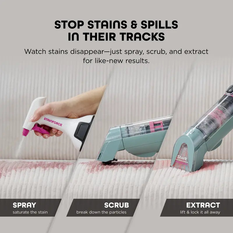 💪Handheld Spot & Stain Cleaner with Storage Caddy & Crevice Tool - HX101