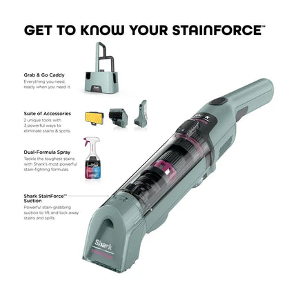 💪Handheld Spot & Stain Cleaner with Storage Caddy & Crevice Tool - HX101