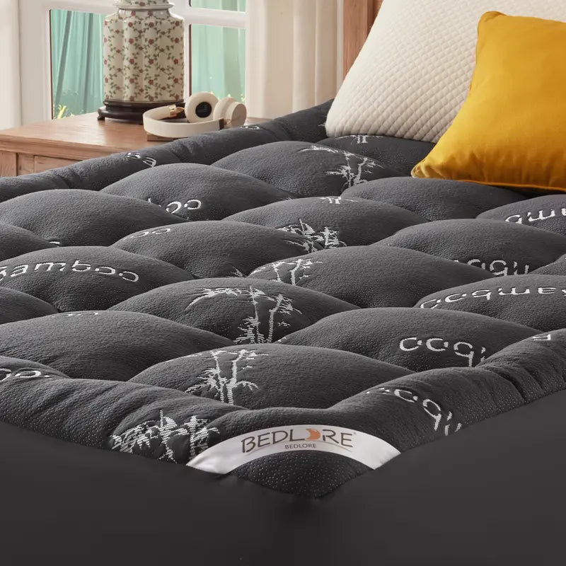 ✨ Thicken Bedding Fitted Sheet, Fluffy Pillow Top Pad,Cooling Comfortable Mattress Cover